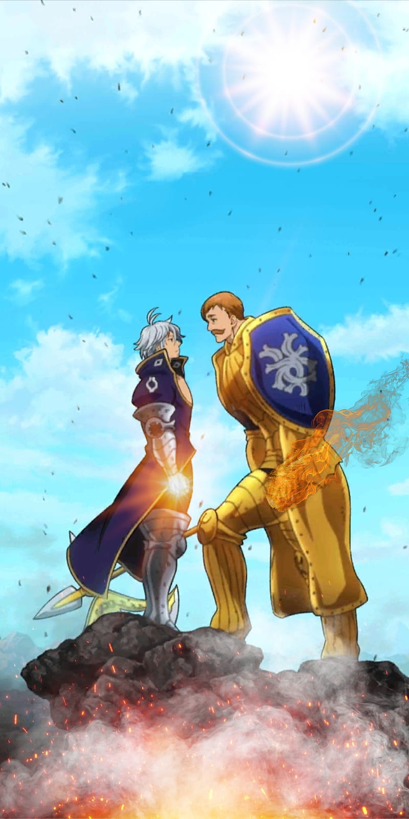 800x1600 Escanor vs Estarossa, HD phone wallpaper