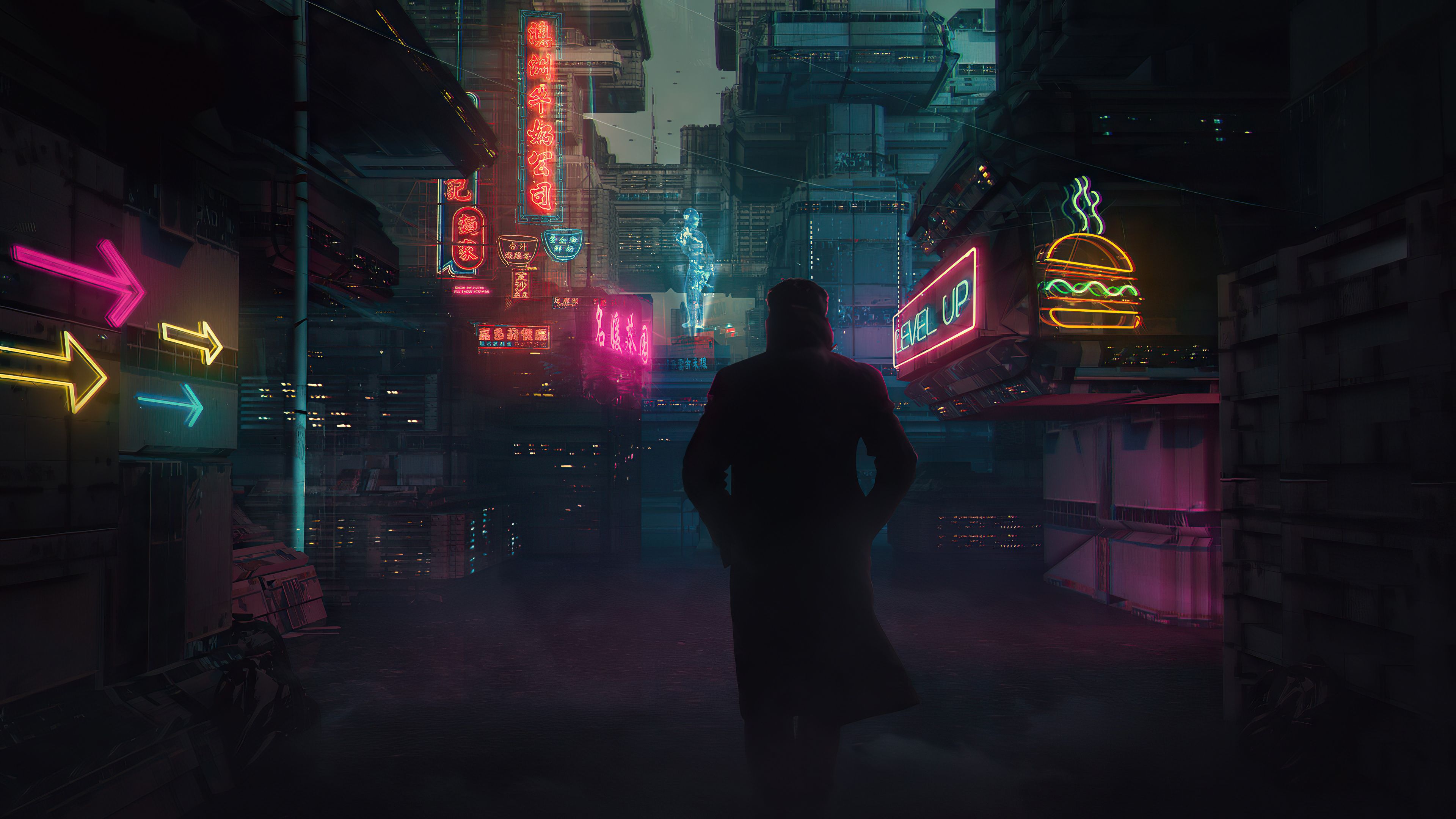 3840x2160 Blade Runner 2049 Cyberpunk Alley 4k Wallpaper, 1600x900 Resolution HD 4k Wallpaper, Image, Background, Photos and Picture