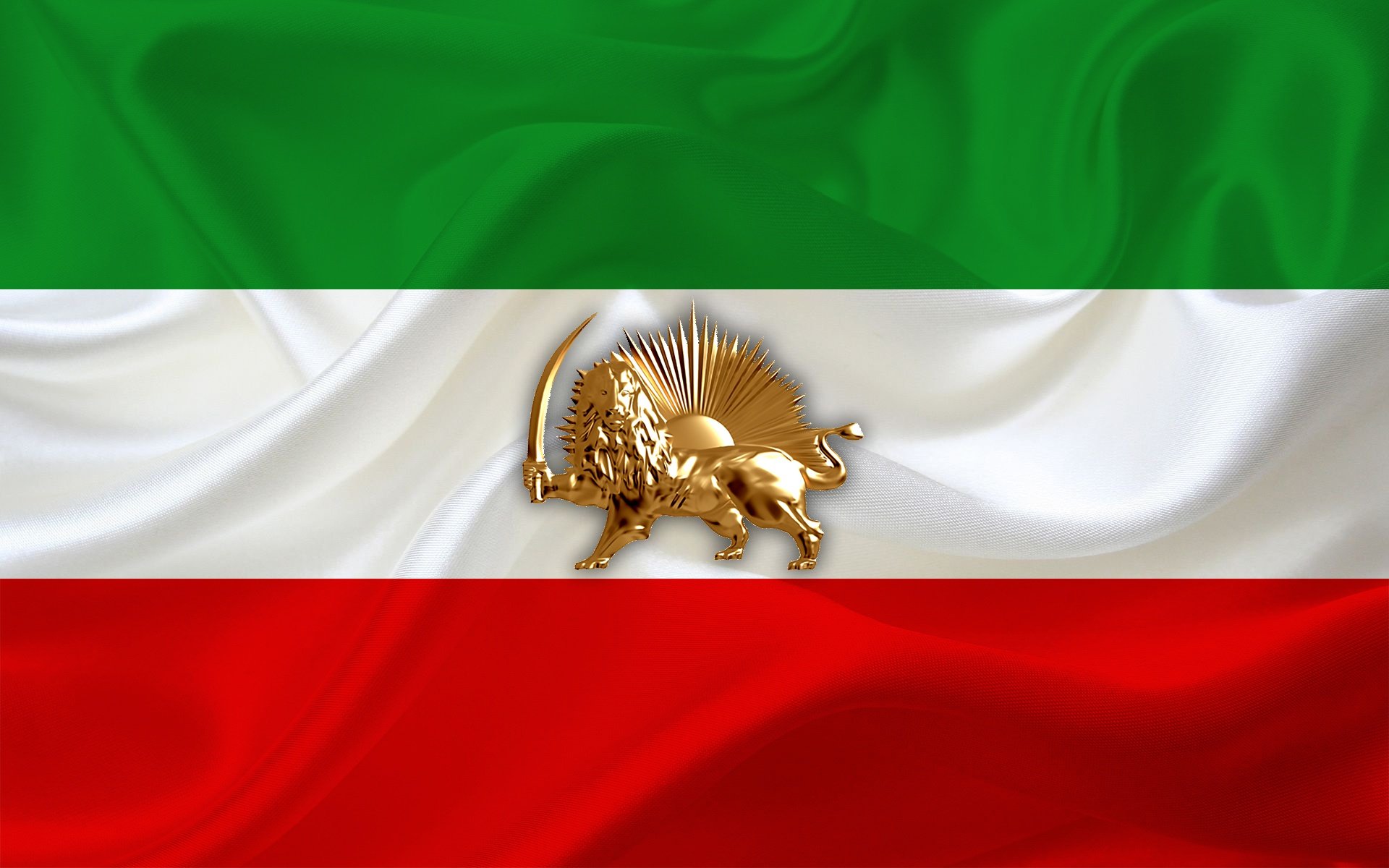 1920x1200 Wallpaper Flag, Iran, Mek, Ncri, Lion And Sun, Pmoi, Old Flag Iran For Mobile And Desktop, Section текстуры, Resolution 1920x1200