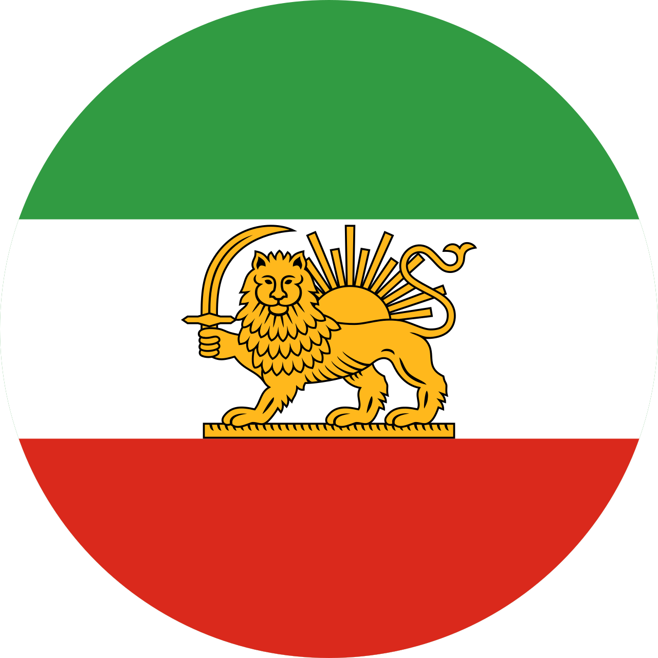 1280x1280 Lion and Sun flag (circle).svg