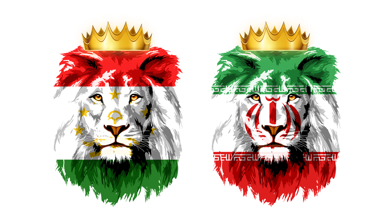 1280x730 1.kostenlose Iran Lion Sun Flag & Iran Illustrationen
