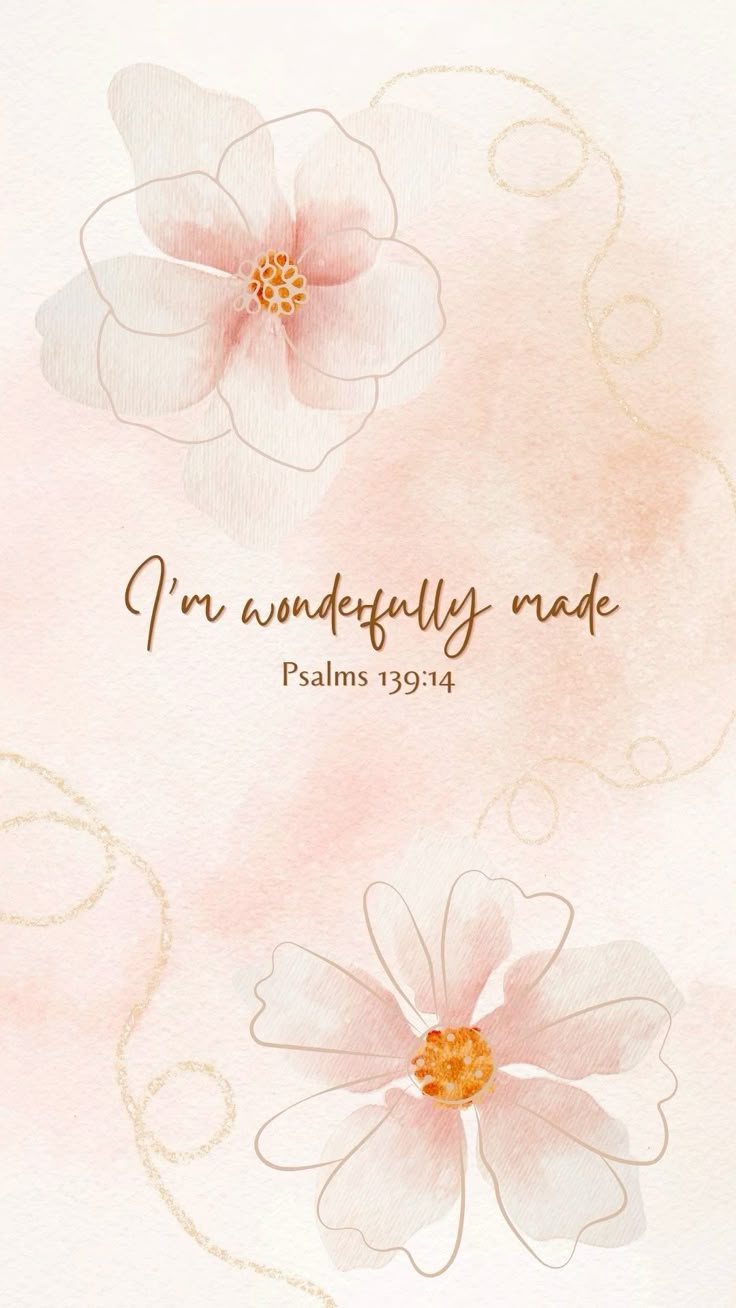 736x1308 flower wallpaper Bible verse