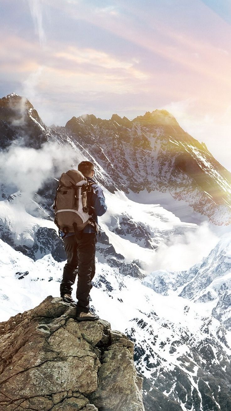 736x1309 Mountain Climbers Wallpaper