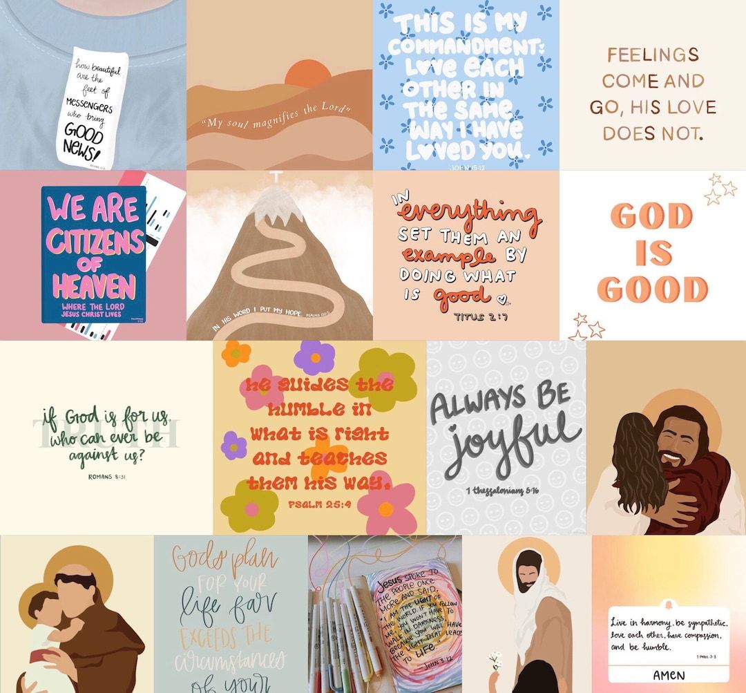 1080x1003 Christian Wall Collage Kit