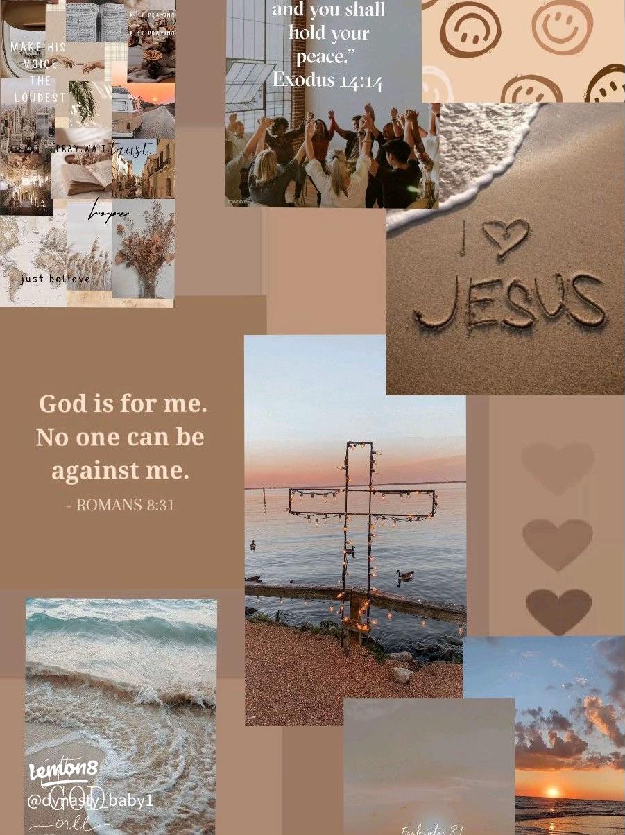 901x1204 Holy Girl Aesthetic: Christian Collage Wallpaper for Phone & Laptop