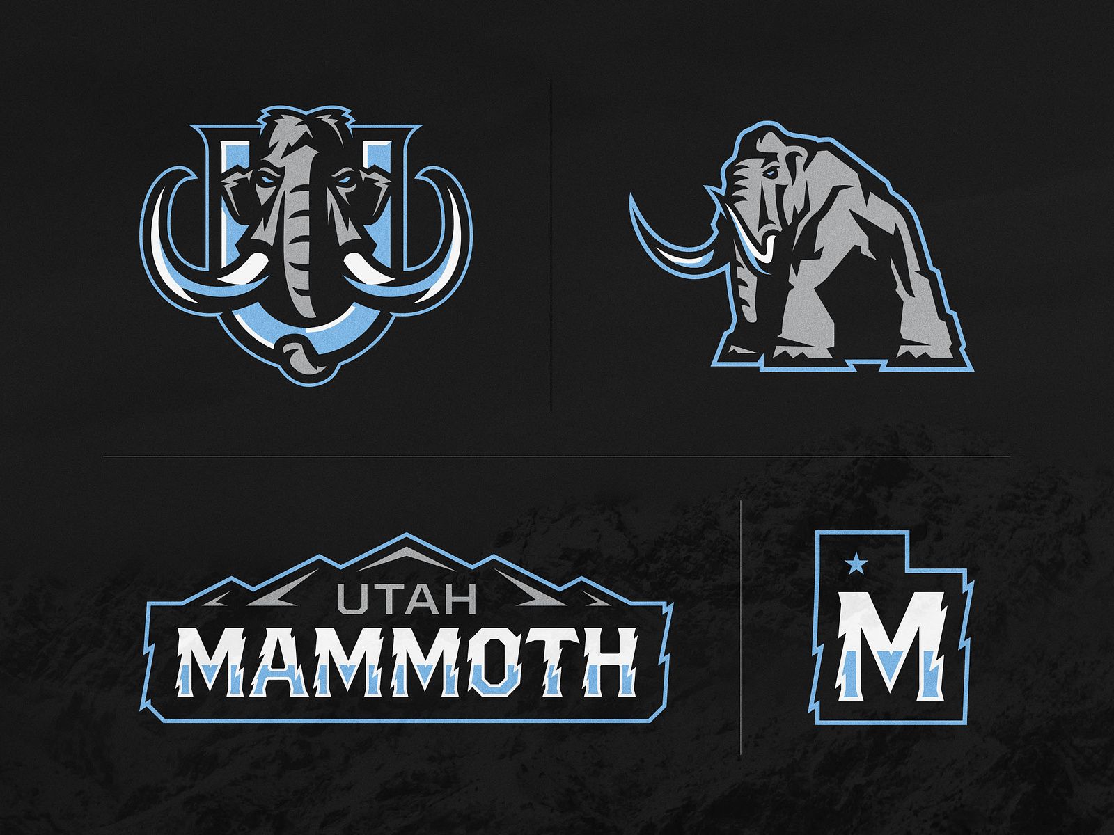 1600x1200 Utah Mammoth V.02 [NHL Concept Only] by Dan. Design Shark® on Dribbble