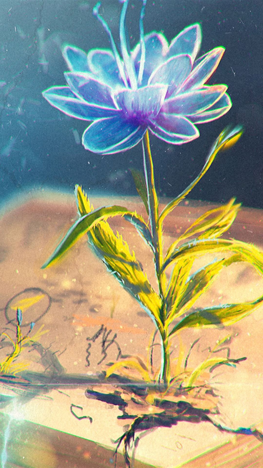 1080x1920 Flower Abstract Book Open iPhone 4s Wallpaper Free Download