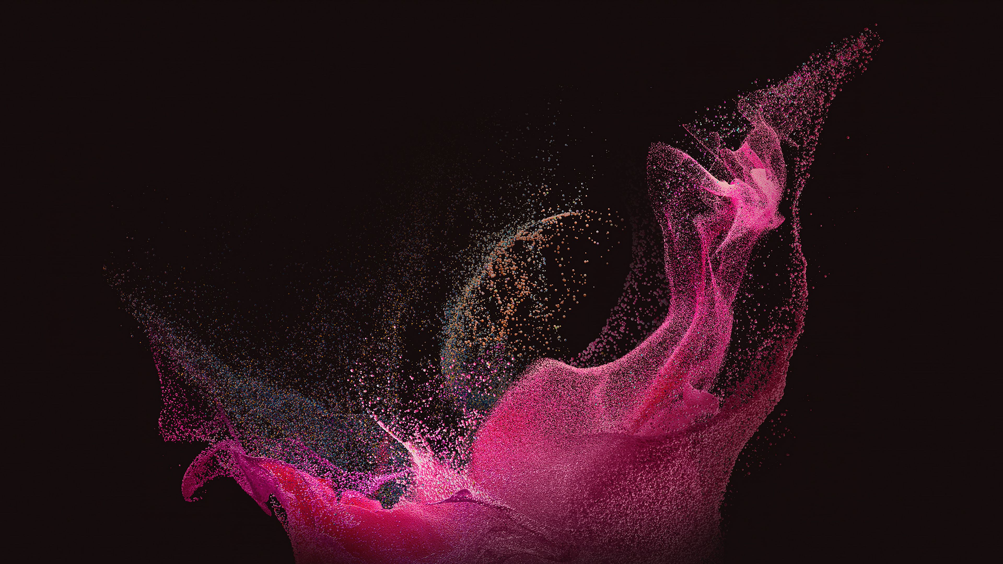 3840x2160 Samsung Galaxy Book Wallpaper 4K, Pink abstract, Stock
