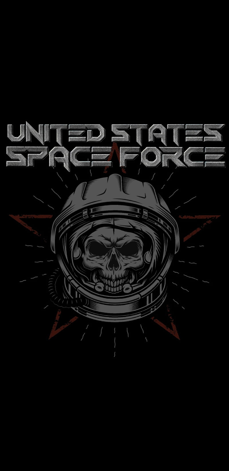 800x1646 US Space Force Skull, astronaut, awesome, best, nasa, new, united states, HD phone wallpaper