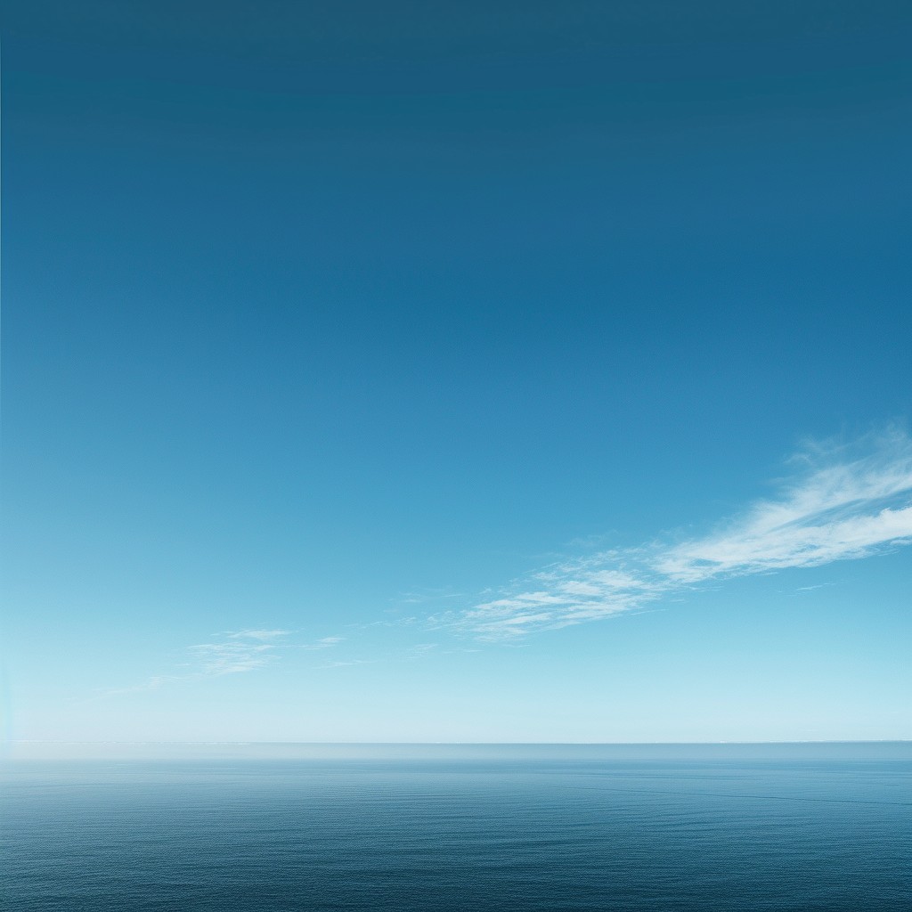 1024x1024 Free Endless Ocean View Image, Sea, Sky