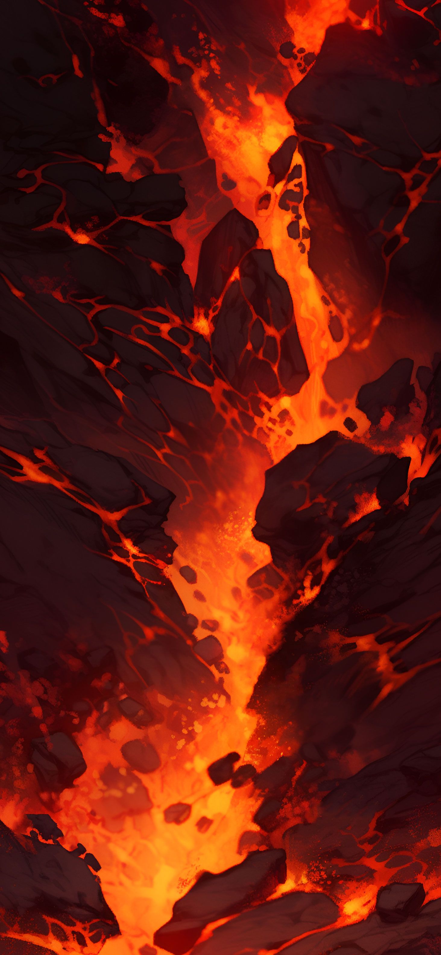 1463x3171 Fiery Lava & Stones Cool Wallpaper Wallpaper iPhone