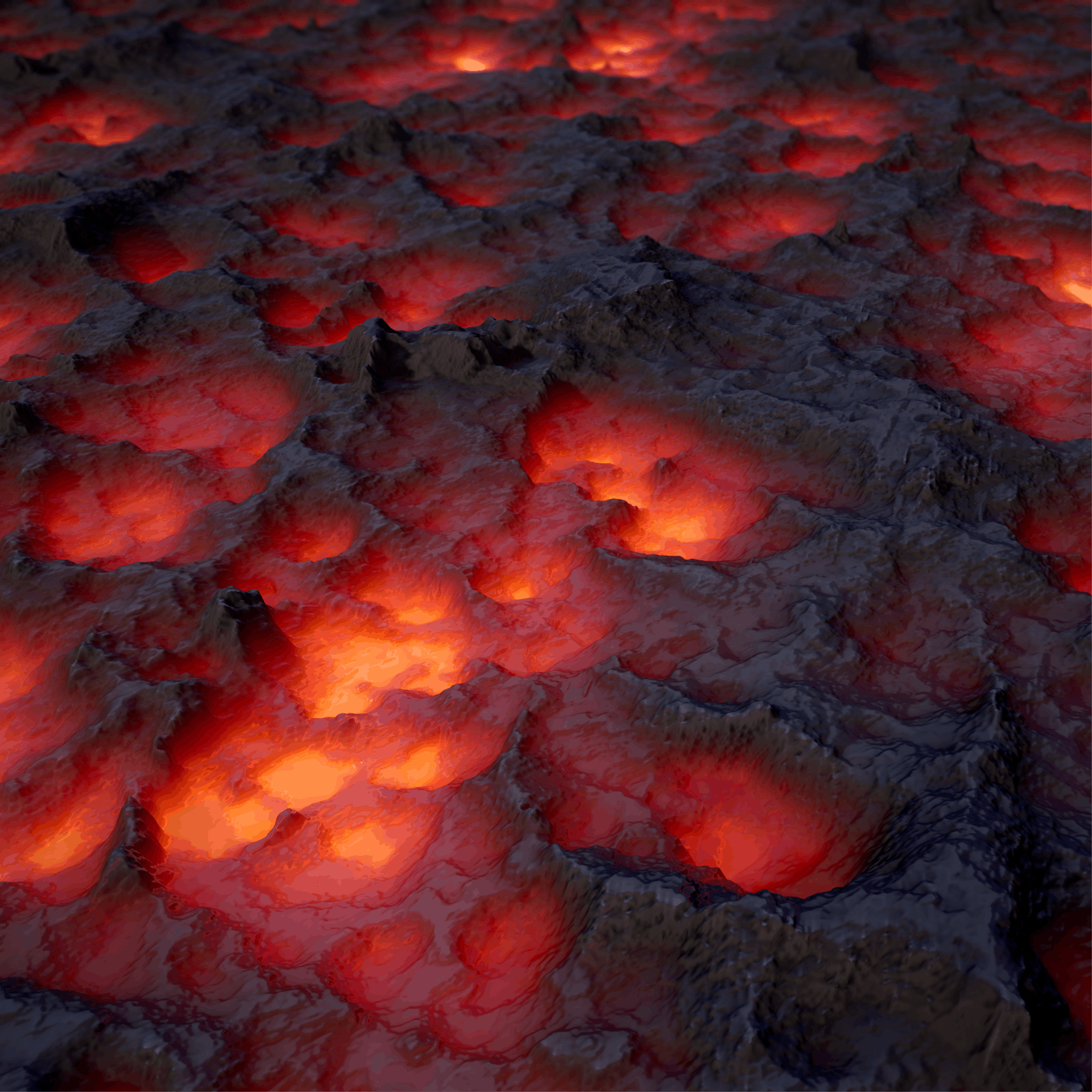 2048x2048 Demonic Lava Stone