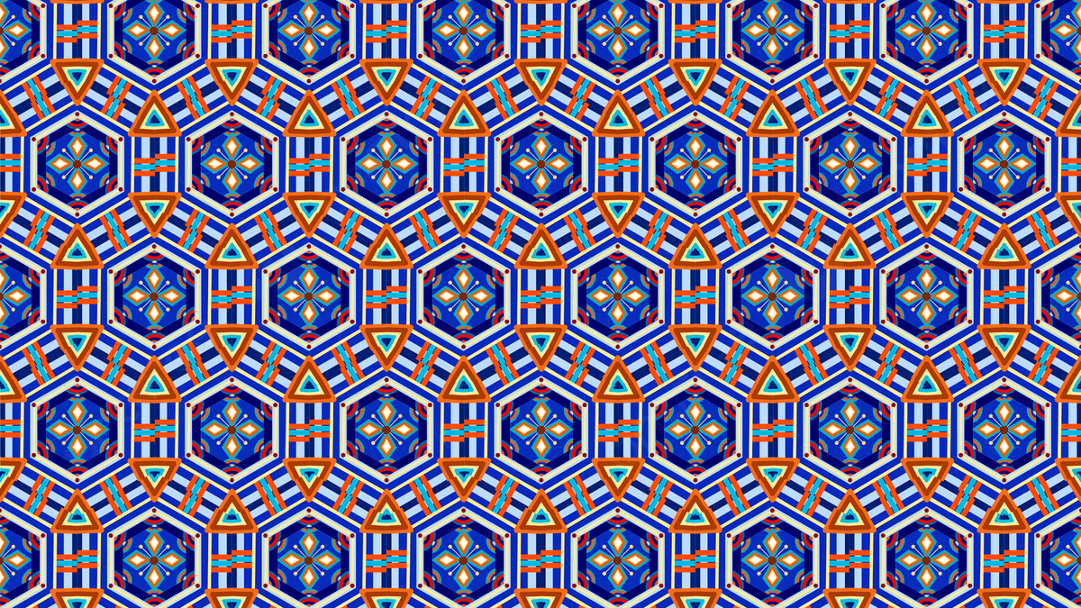 1200x675 Korean Dancheong Traditional Pattern Background Blue Geometric, Korea, Danqing, Traditional Pattern Background Image And Wallpaper for Free Download