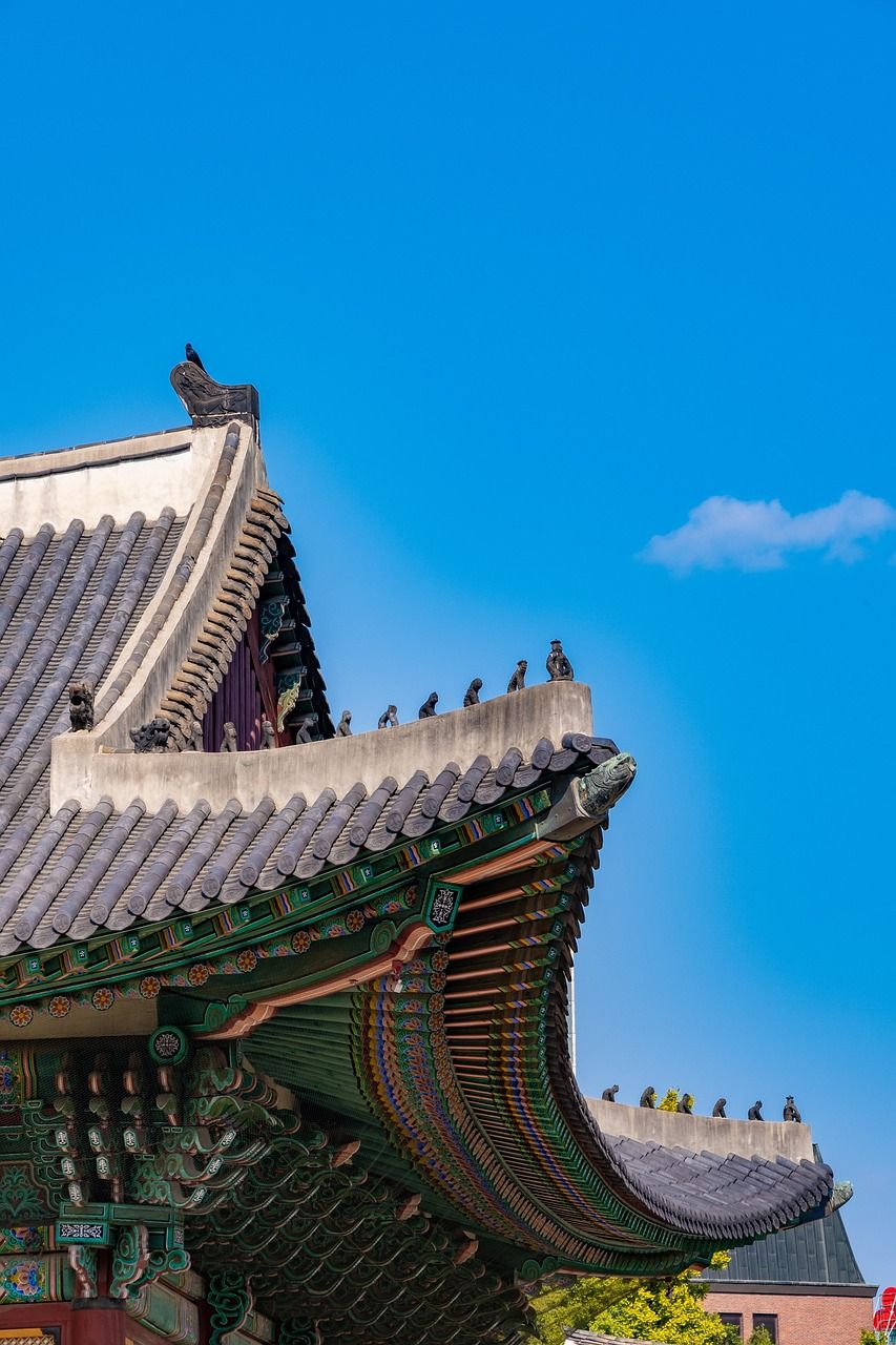 853x1280 Free Dancheong & Palace Photo
