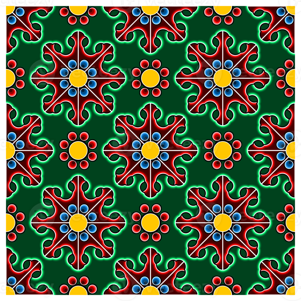 980x980 Korean Dancheong Traditional Pattern Background Green 55212181 PNG