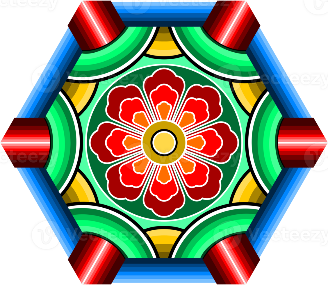 1128x980 Artistic Color Of Korean Traditional Dancheong 55212182 PNG
