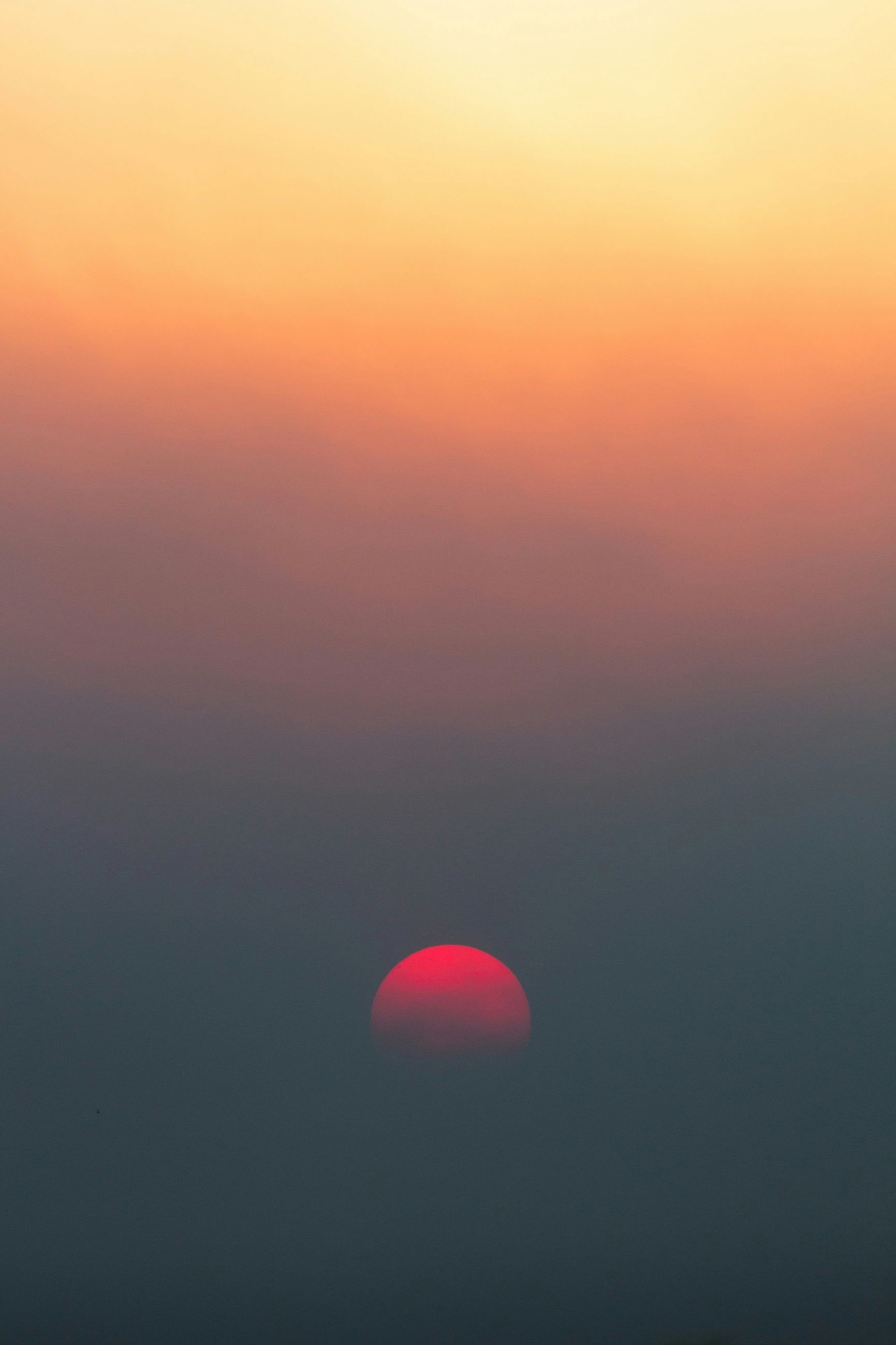 1800x2700 Sunset With Red Sun