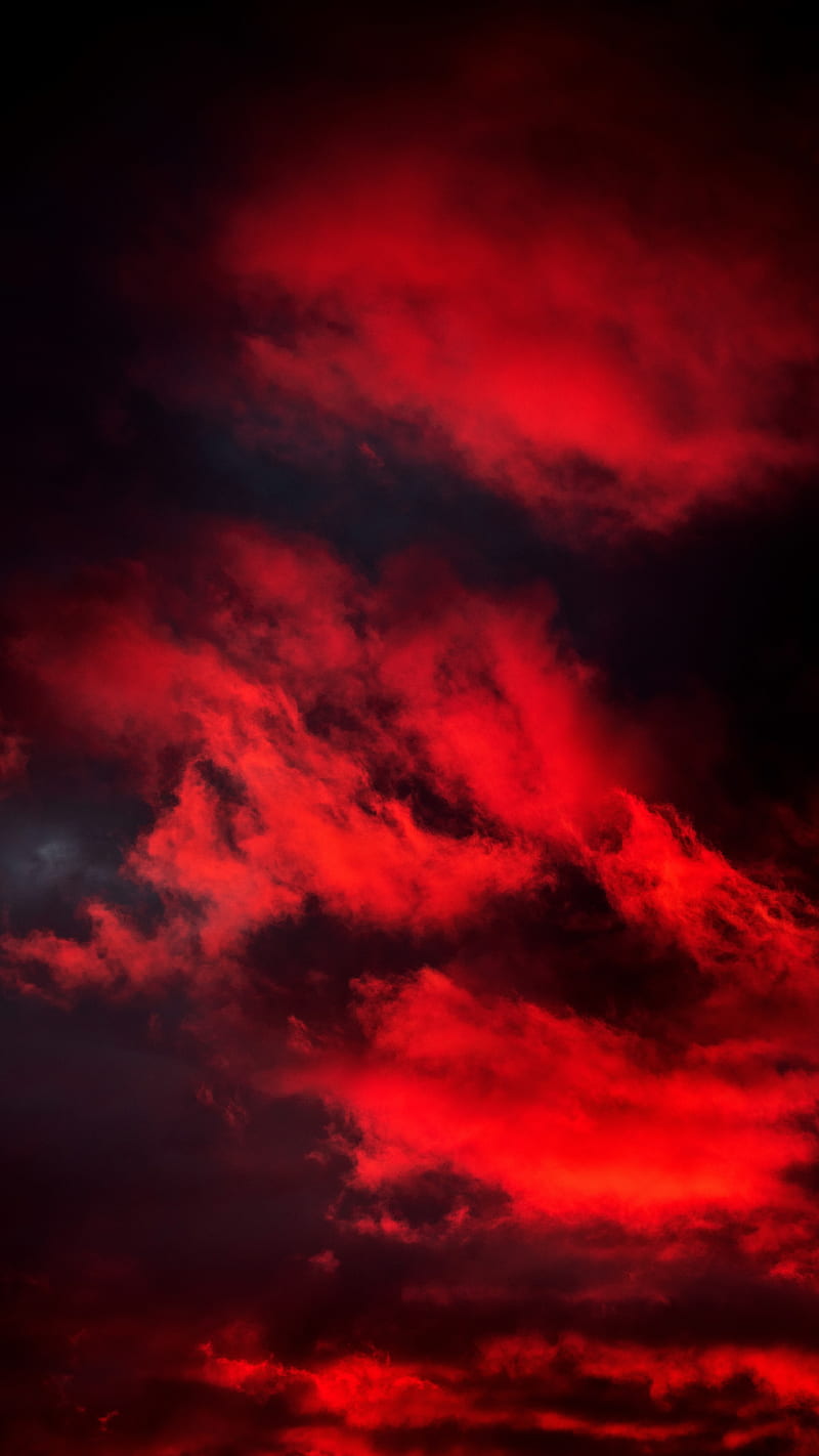 800x1422 Burning Sky, 6k, The, amoled, beauty, clouds, evening, intense, nature, oled, HD phone wallpaper
