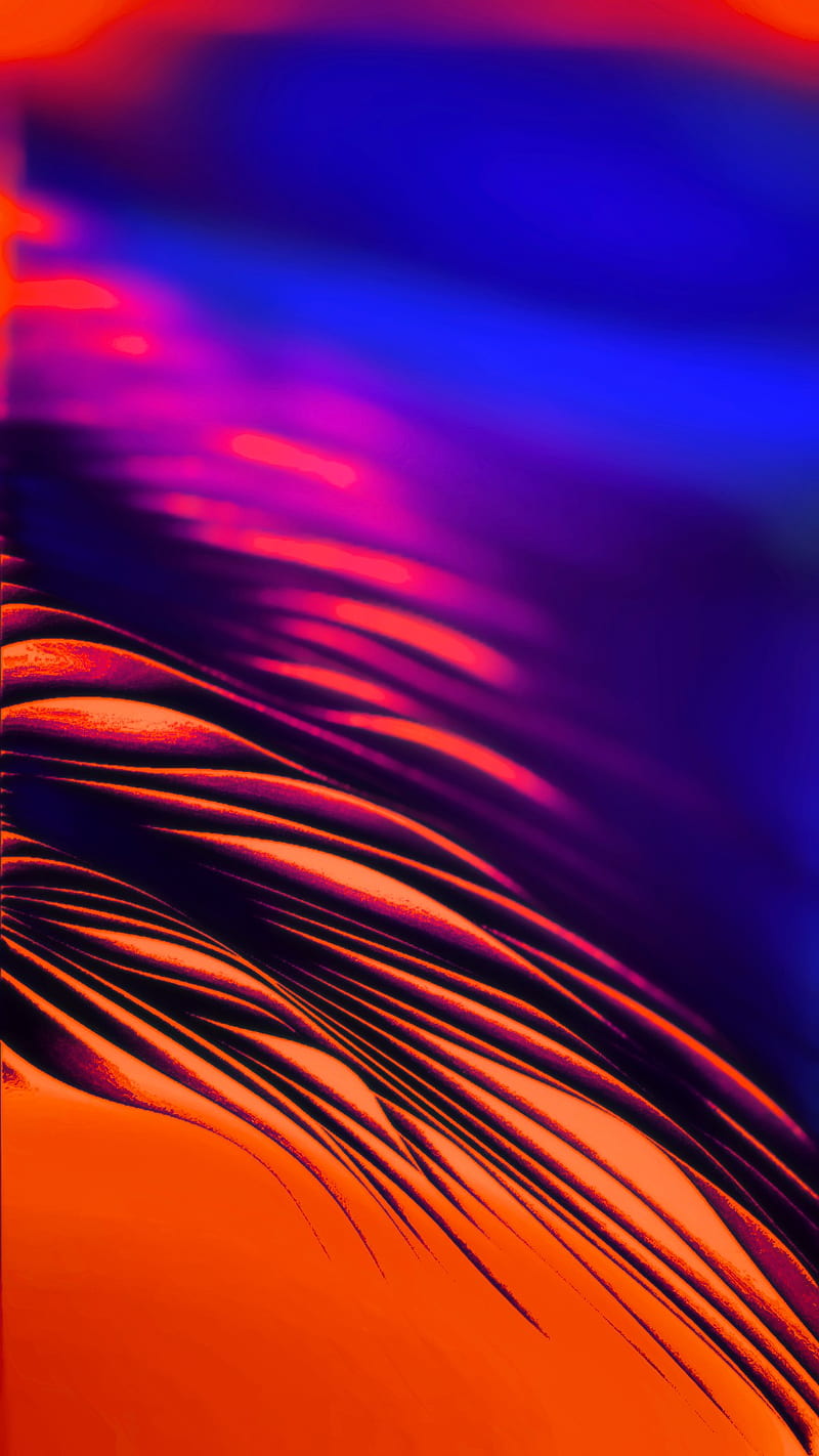 800x1422 Sunset pollution, oled, orange, red, HD phone wallpaper