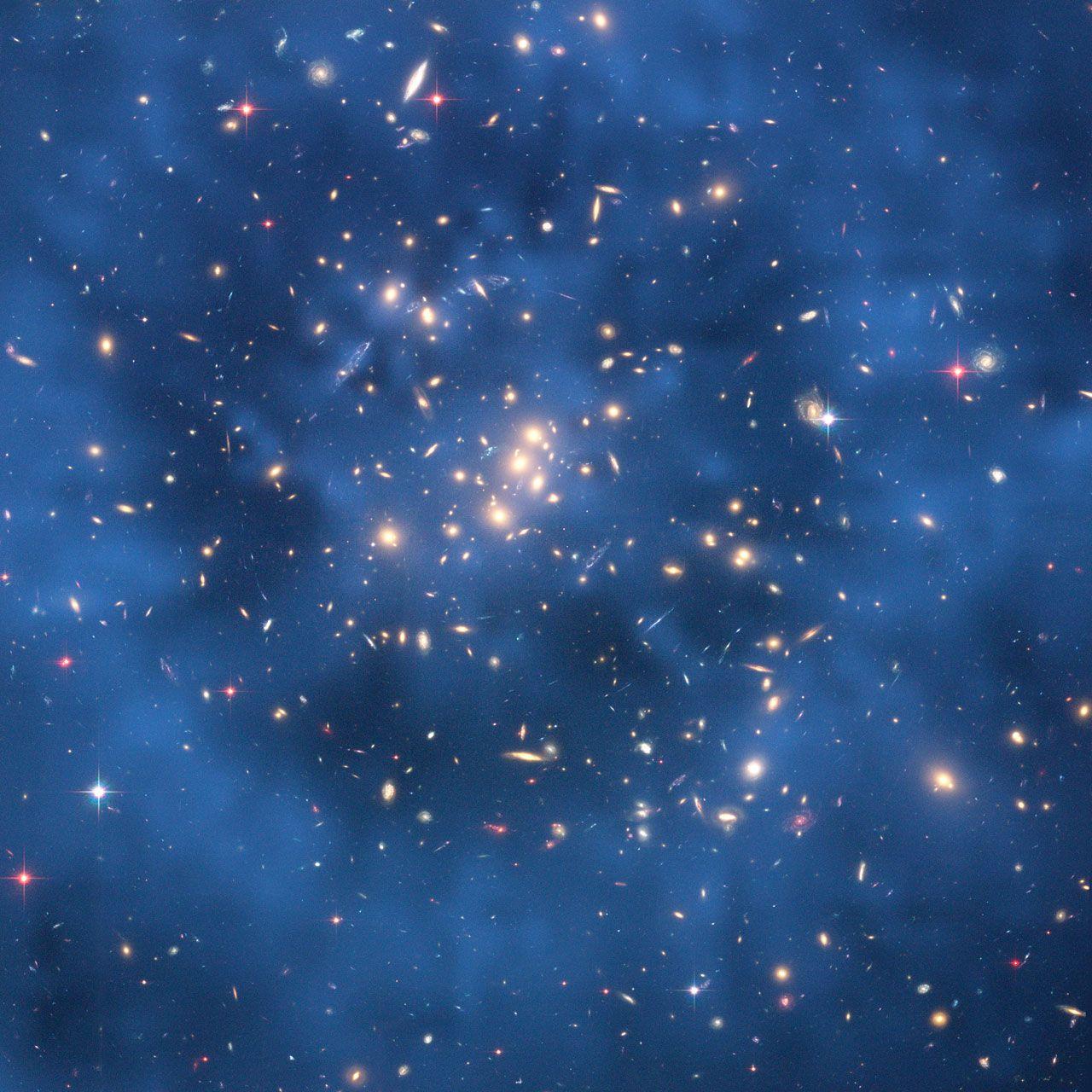1280x1280 Dark matter ring in galaxy cluster Cl 0024 17 ZwCl 0024 1652