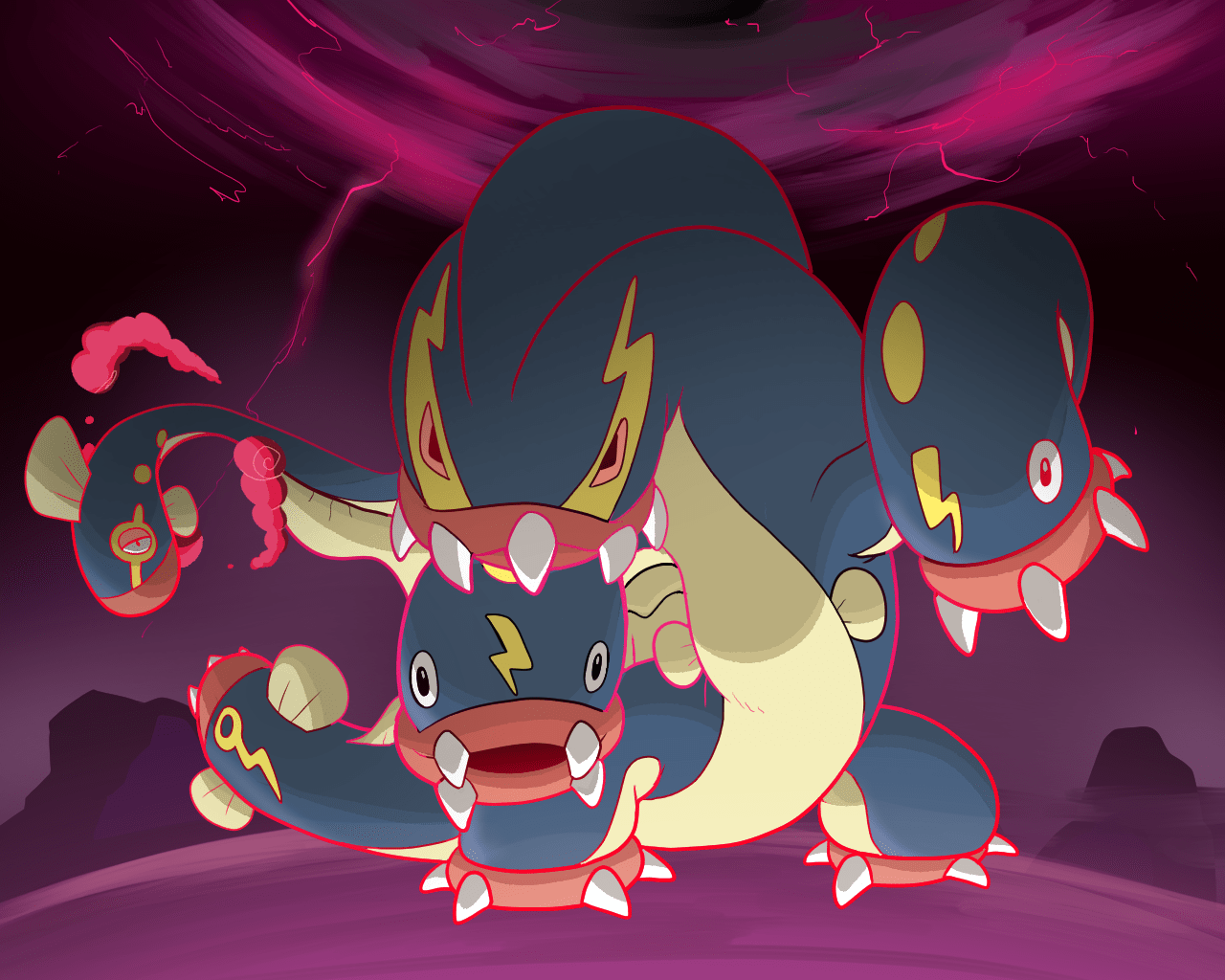 1280x1024 Gigantamax Eelektross by MeatBallDemon on Newgrounds