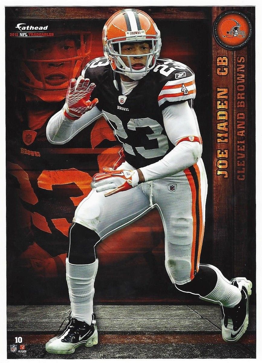 867x1200 JOE HADEN FATHEAD TRADEABLES FLORIDA GATORS CLEVELAND BROWNS STICKER 2012