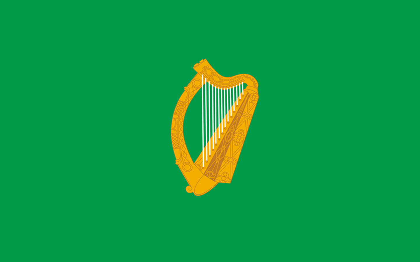 1440x900 I couldn't find a high resolution picture of the traditional Irish flag, so I made one! Hope you like it!