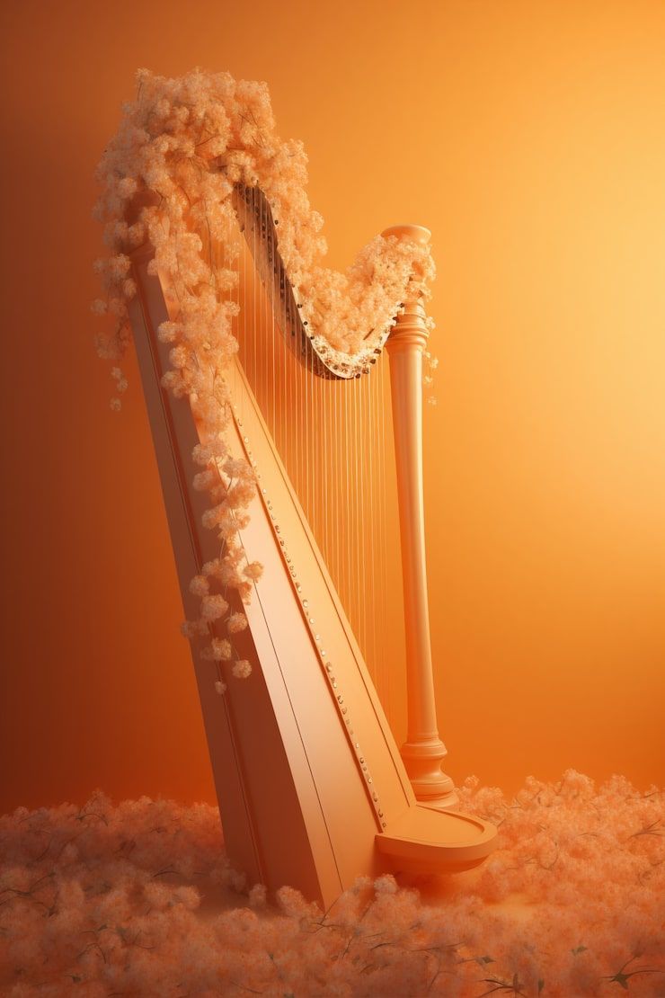 740x1110 Irish Harp Design Photo Free High Quality Picture