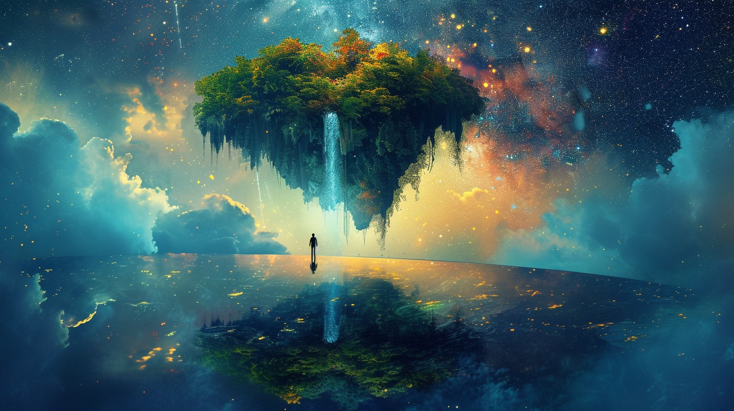 1456x816 Free Mystical Floating Island Image, Floating, Island