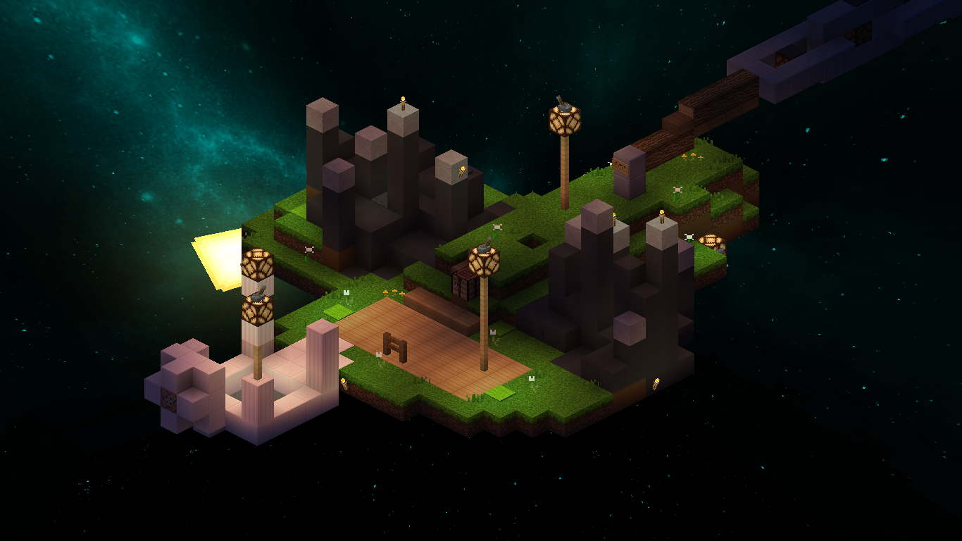 1366x768 Space Island [Fan Made]