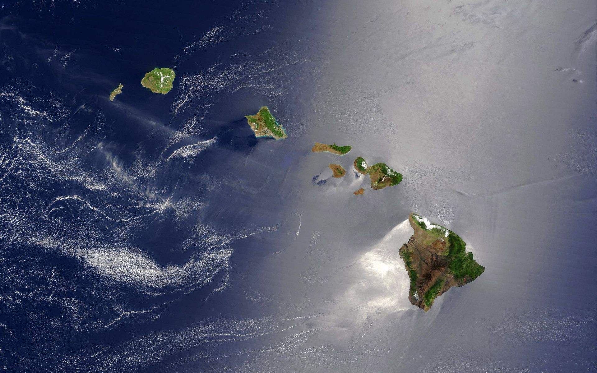 1920x1200 Phone wallpaper: Earth, From Space, Hawaii, Island, Ocean 218762