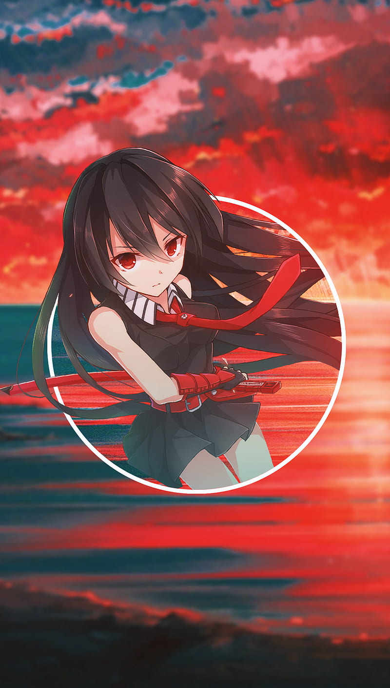 800x1409 Anime, anime girls, -in-, red eyes, HD phone wallpaper