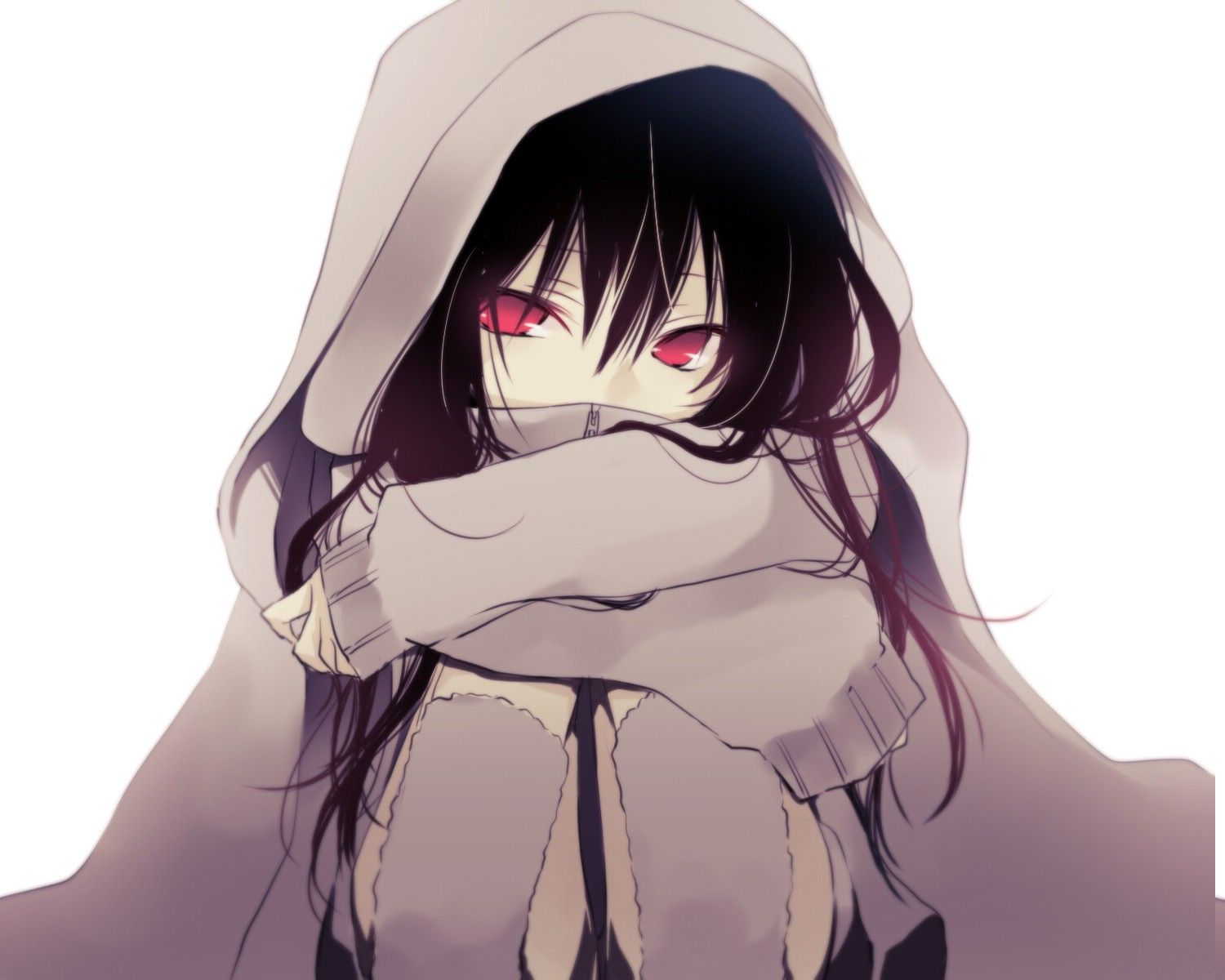 1500x1200 Red Eyes Anime Girl HD Wallpaper 22133