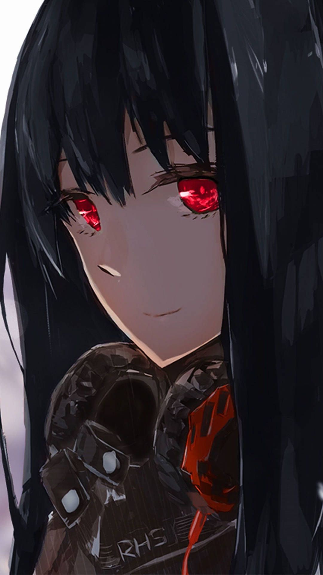 1080x1920 Download Bad Girl Anime Red Eyes Wallpaper
