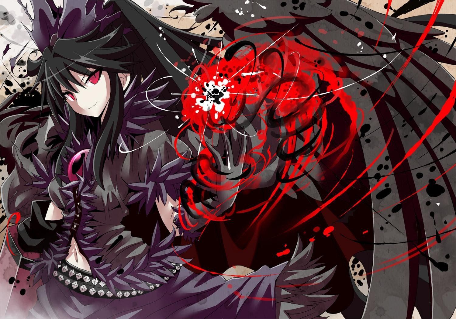 1500x1050 Red Eyes Anime Girl Widescreen Wallpaper 22136