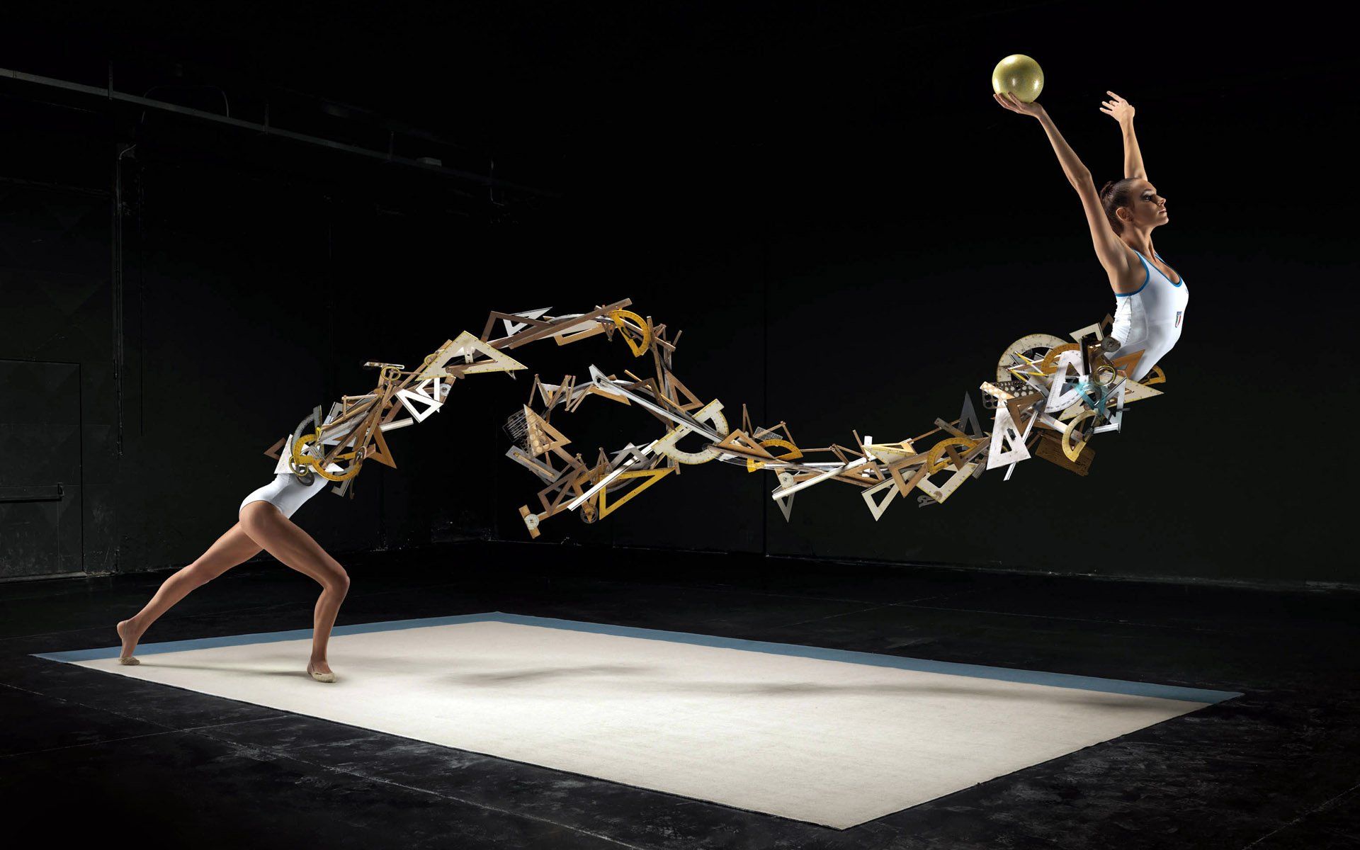 1920x1200 Abstract Flow: Artistic Gymnastics in Motion HD Wallpaper