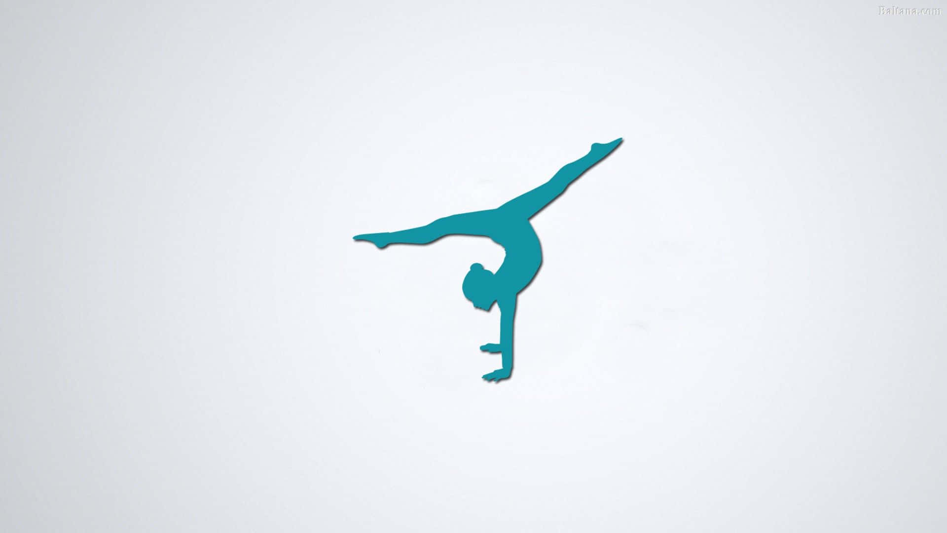 1920x1080 Download Artistic gymnast performing on balance beam