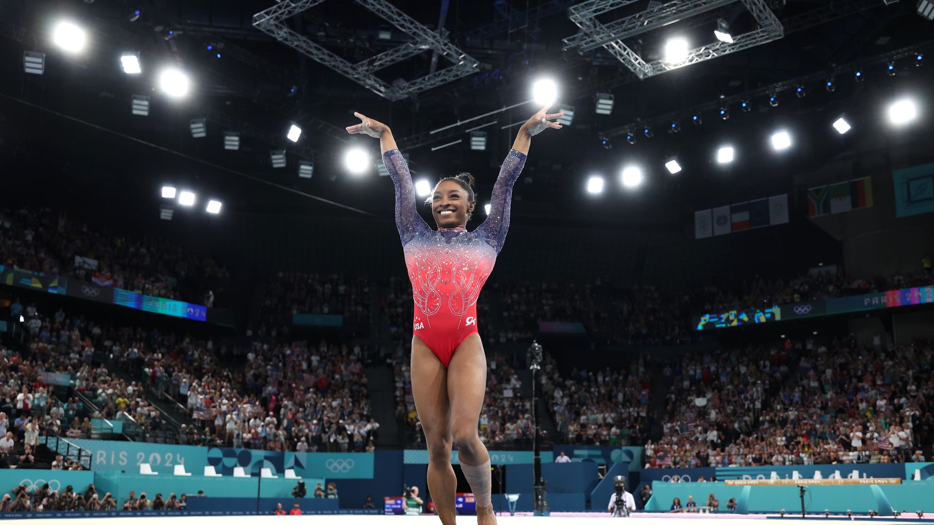 1920x1080 Olympics floor final: Simone Biles takes silver, Jordan Chiles wins bronze