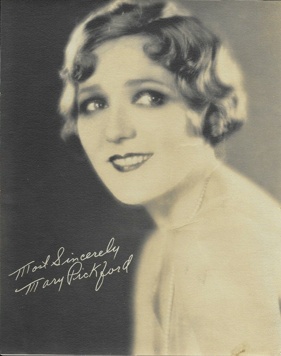 948x1200 Mary Pickford 1920's Vintage Sepia 7 x 9 Cardstock Publicity Photo