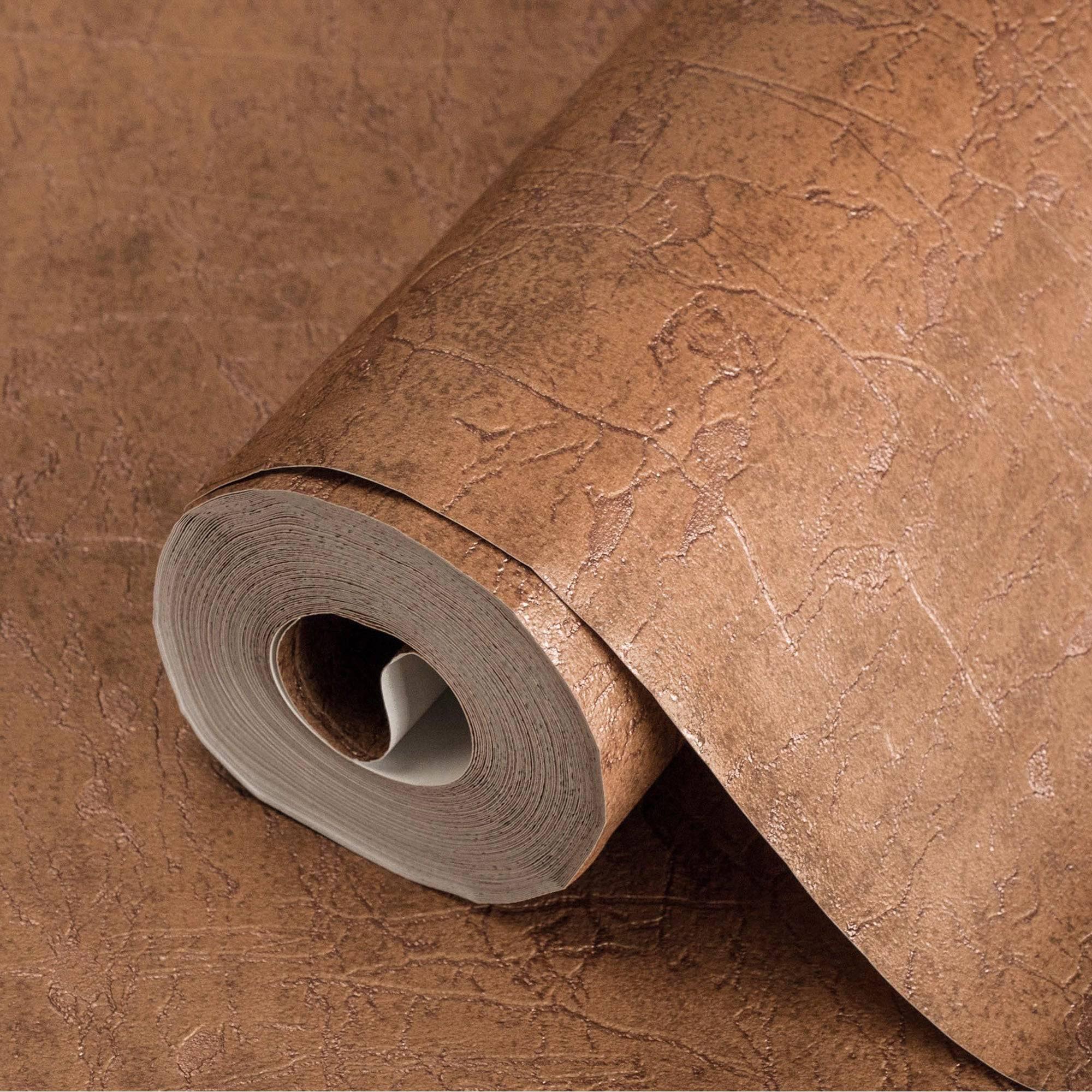 2000x2000 Adawall Wallpaper Store in Houston Brown Luxury Leather Look Faux Wallpaper, 3D Embossed textured, Metallic rustic Patterns Decor
