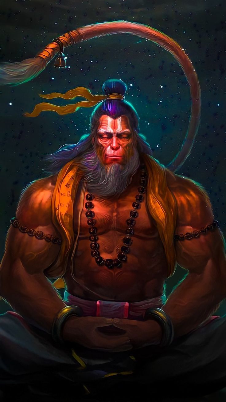 736x1308 Hanuman 4K Wallpaper, HD Background