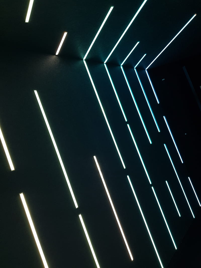 800x1067 HD neon lines black and white wallpaper