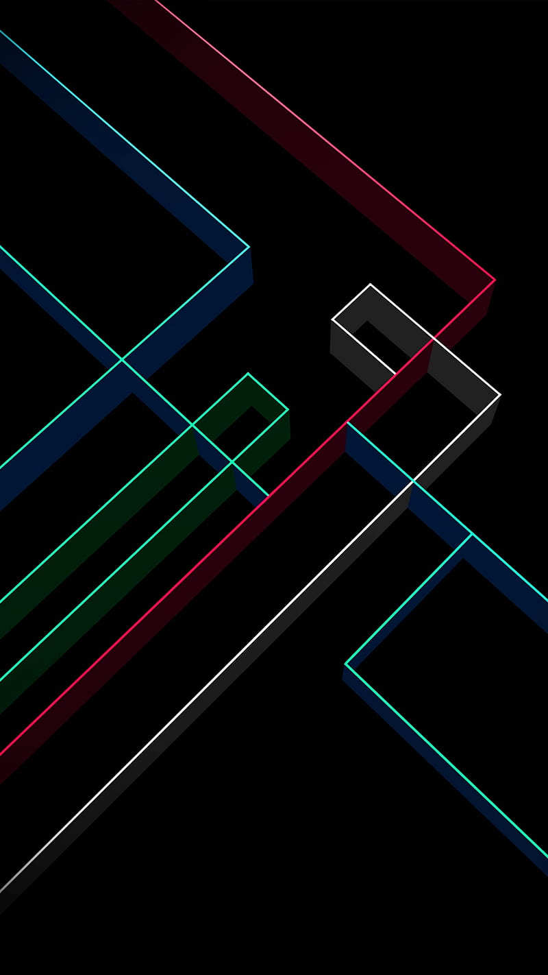 800x1422 Colourful lines simple, soft glow, HD phone wallpaper