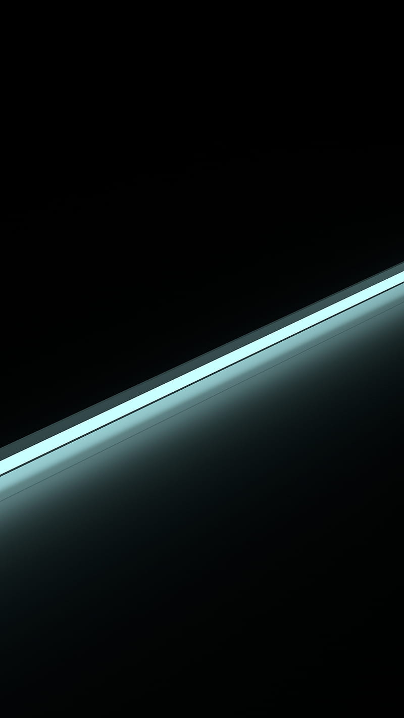 800x1422 Glowing Line, 3D, black, dark, desenho, glow, green, oled, simple, HD phone wallpaper