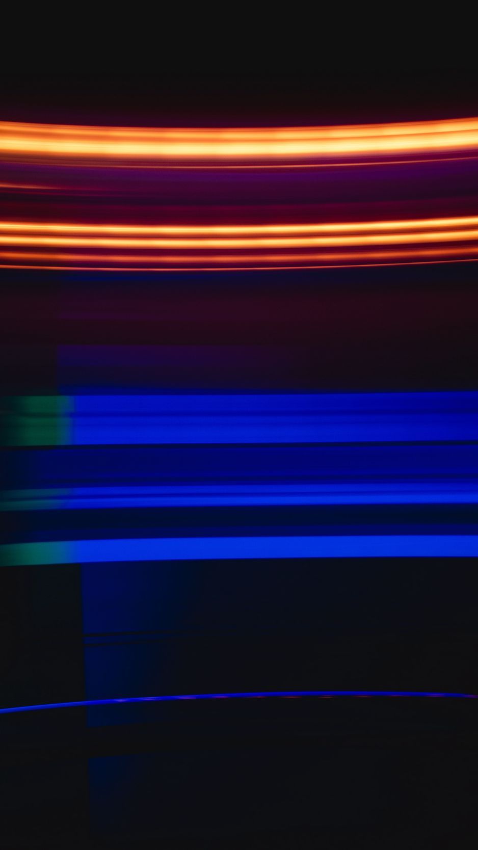 938x1668 Download Wallpaper 938x1668 Lines, Glow, Stripes, Dark, Blue, Orange Iphone 8 7 6s 6 For Parallax HD Background