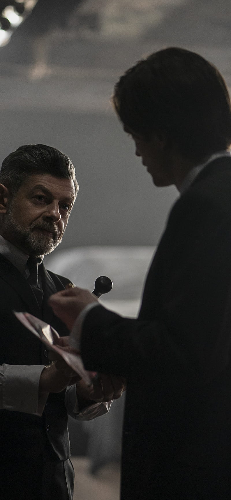 800x1731 Movie The Batman Phone, Alfred Pennyworth, Bruce Wayne, Andy Serkis, Robert Pattinson, HD phone wallpaper