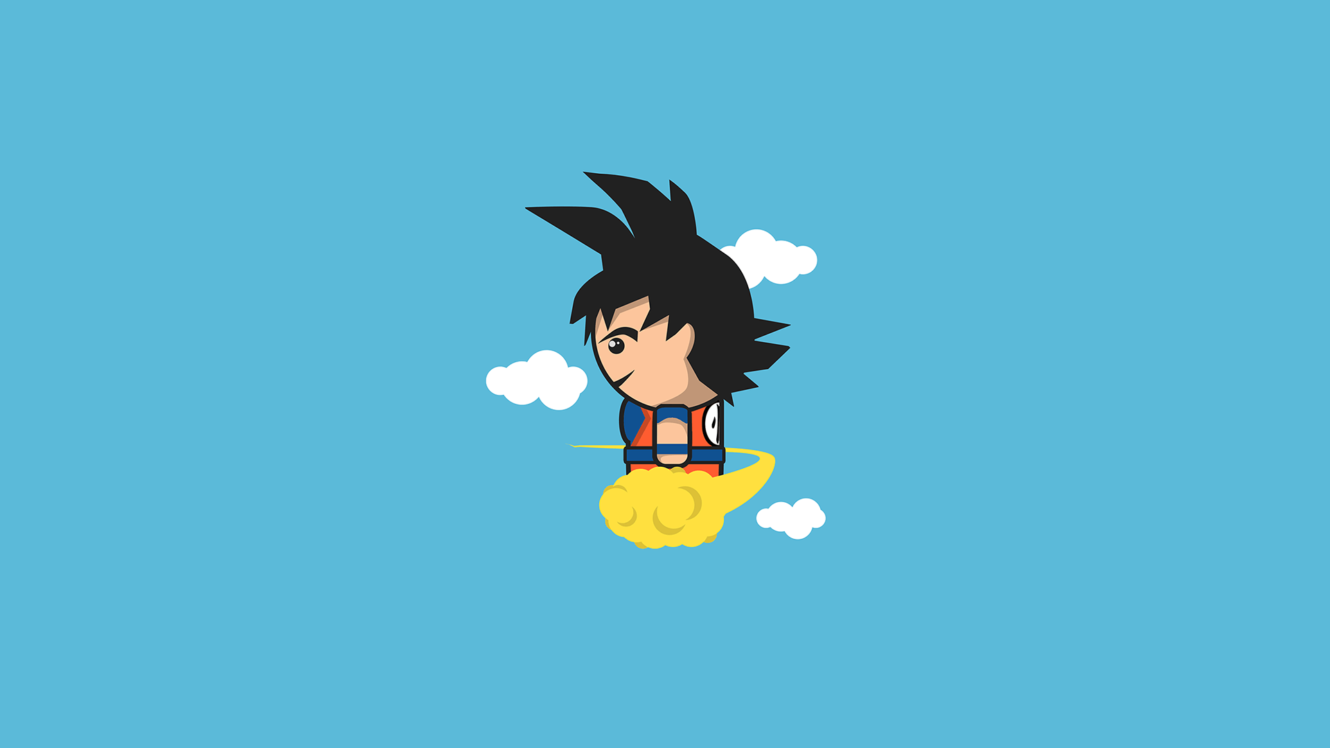 1920x1080 Goku on Nimbus