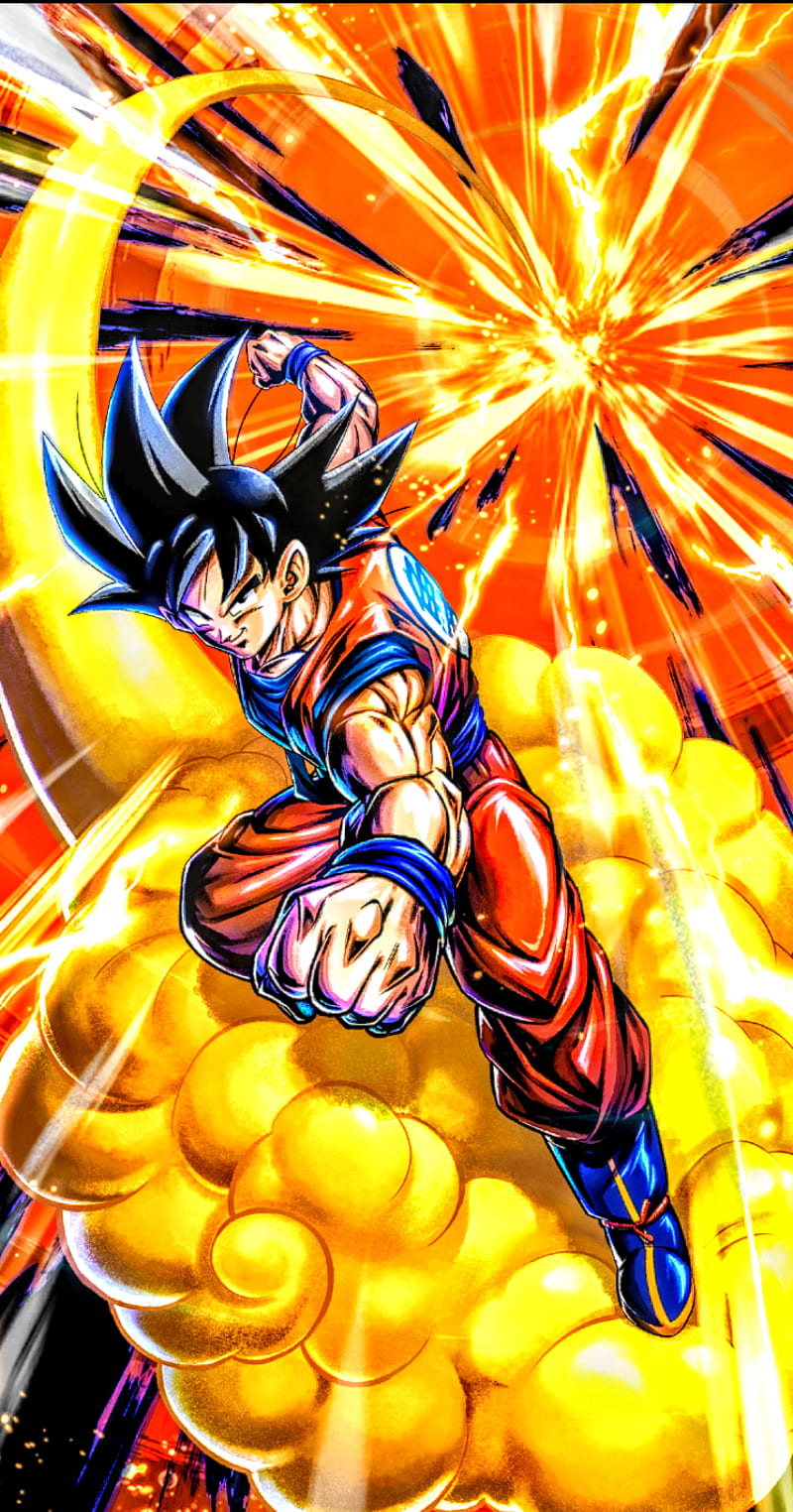 800x1524 DBZ Kakarot Goku, dbz games, dragon ball z kararot, flying nimbus, HD phone wallpaper