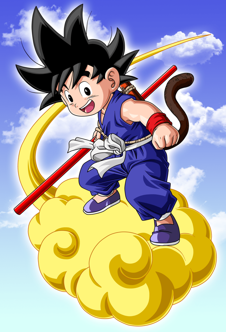900x1324 Goku Cloud Wallpaper