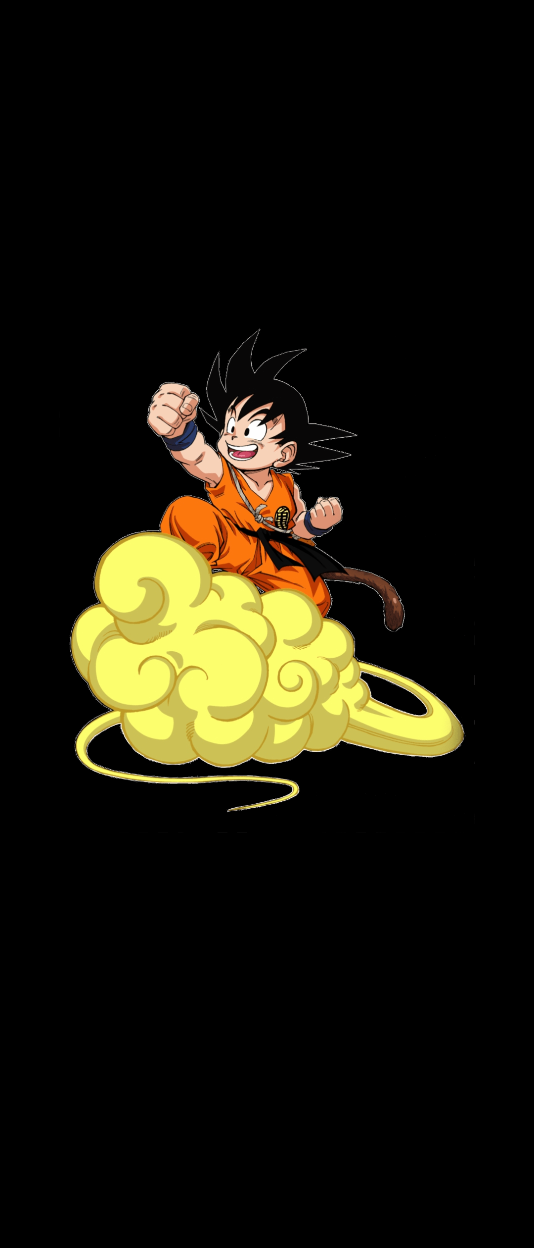1080x2520 Goku and flying nimbus [1080x2520]